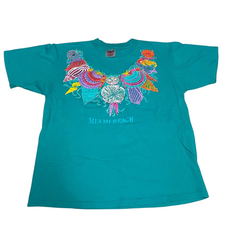 Vintage Miami Beach USA Made Single Stitch Short Sleeve Tee Shirt